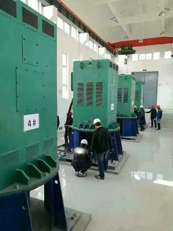YKK450-6A某污水处理厂使用我厂的立式高压电机安装现场